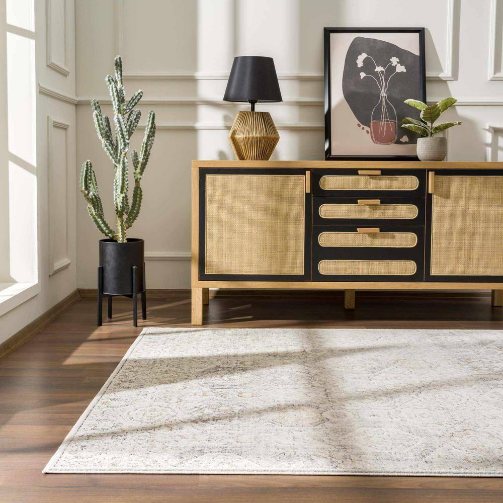 Hauteloom Rectangle Area Rug   Charcoal