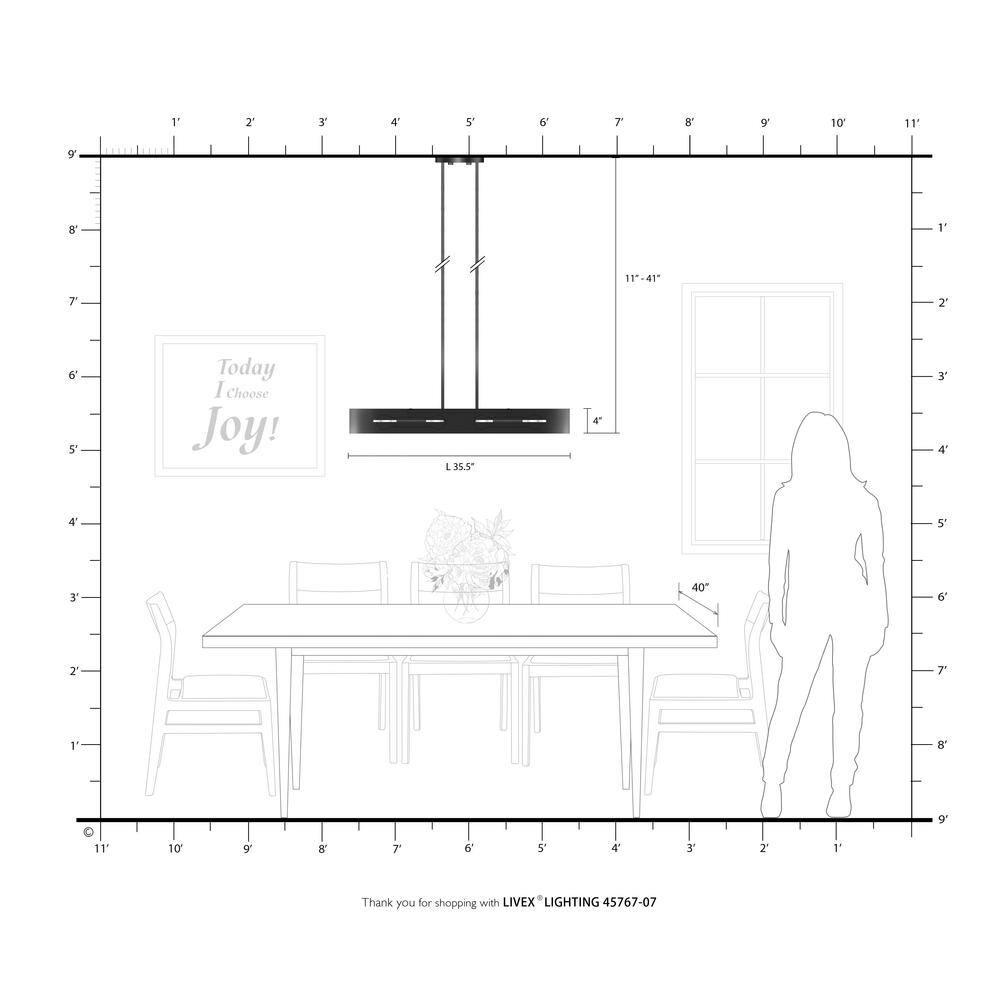 Livex Lighting Rave 4 - Light Chandelier in  Bronze/Antique Brass