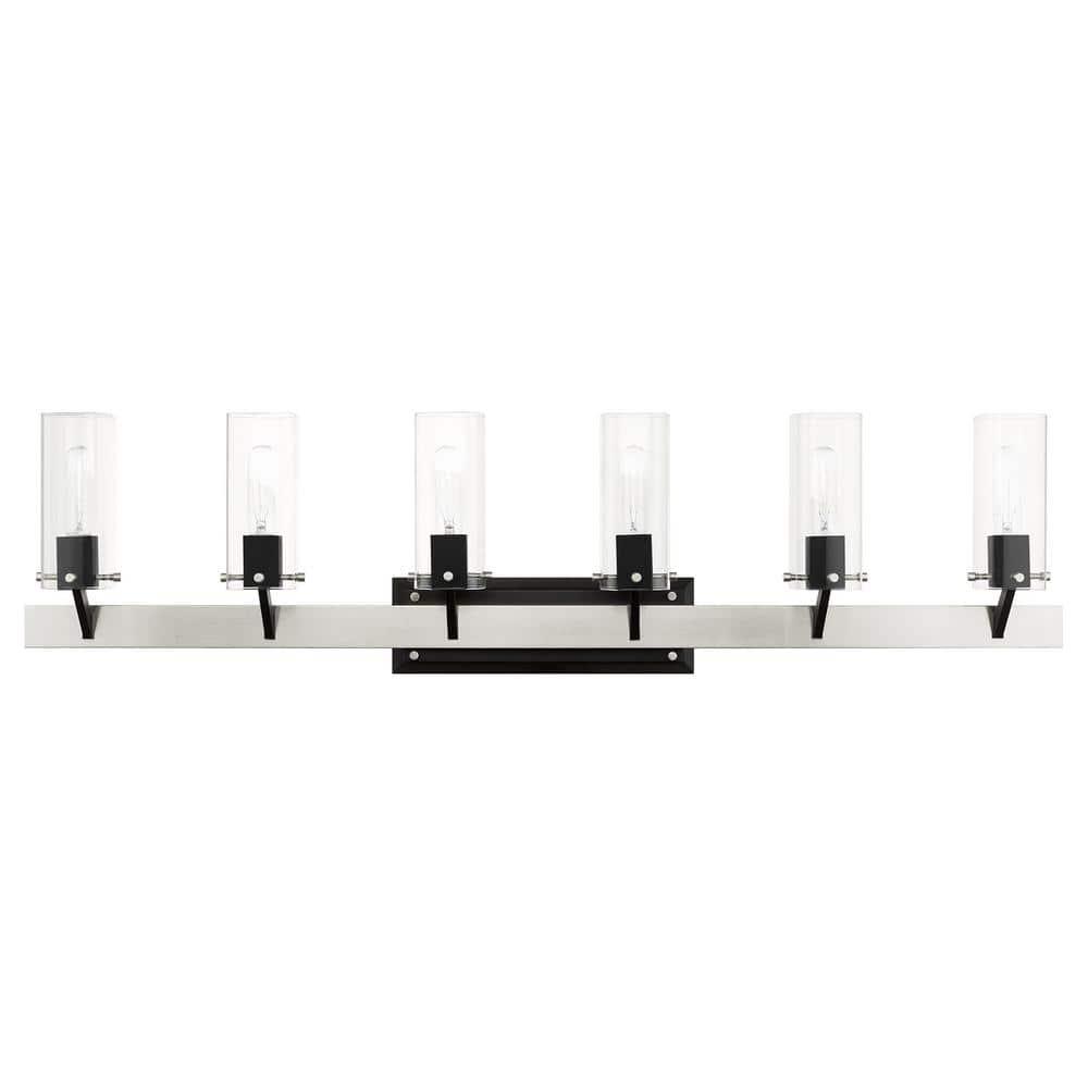 Livex Lighting Beckett 6 - Light Vanity in  Brushed Nickel