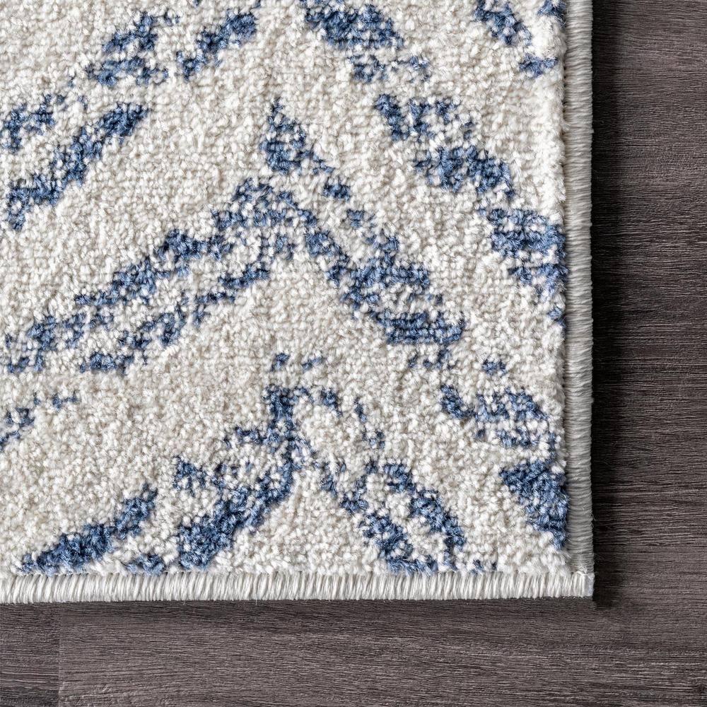 Nuloom Rosanne Chevron 12x18 Indoor Area Rug for Living Room Bedroom Dining Room Kitchen, Blue/Ivory