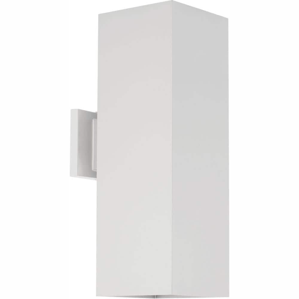 Progress Lighting, Crawford, 2-Light Outdoor Wall Light, Antique Bronze, Aluminum, LED, 3731 Lumens, Damp Rated