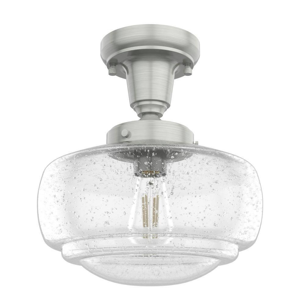 Saddle Creek 1 - Light Single Schoolhouse Pendant with Glass