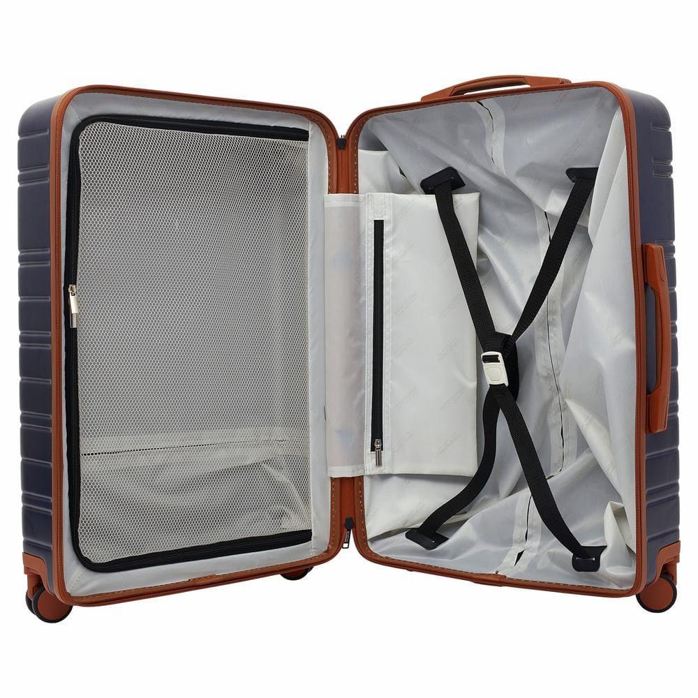 Travelers Club 2PC Navigate Luggage Set, Navy Blue, 20" Carry-On