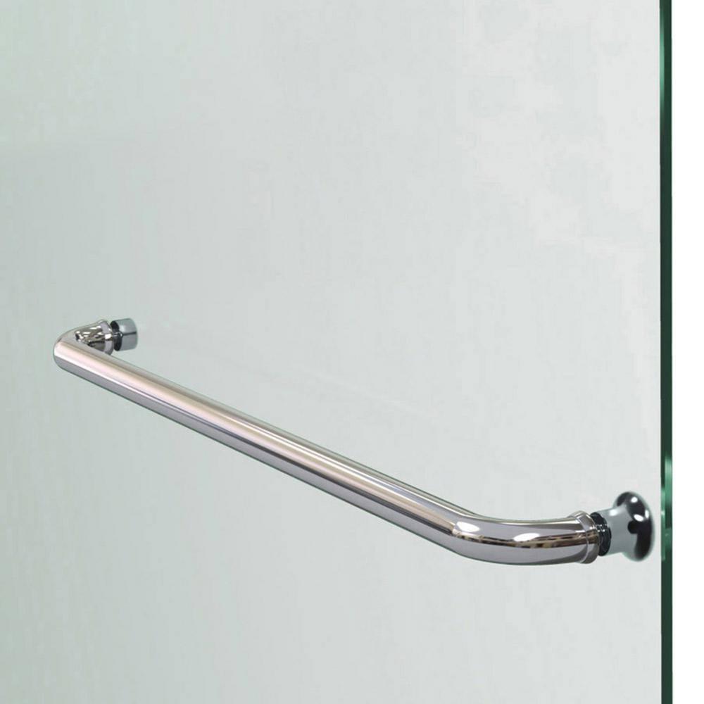 Aqua Ultra 36 in. D x 60 in. W x 74 3/4 in. H Frameless Shower Door