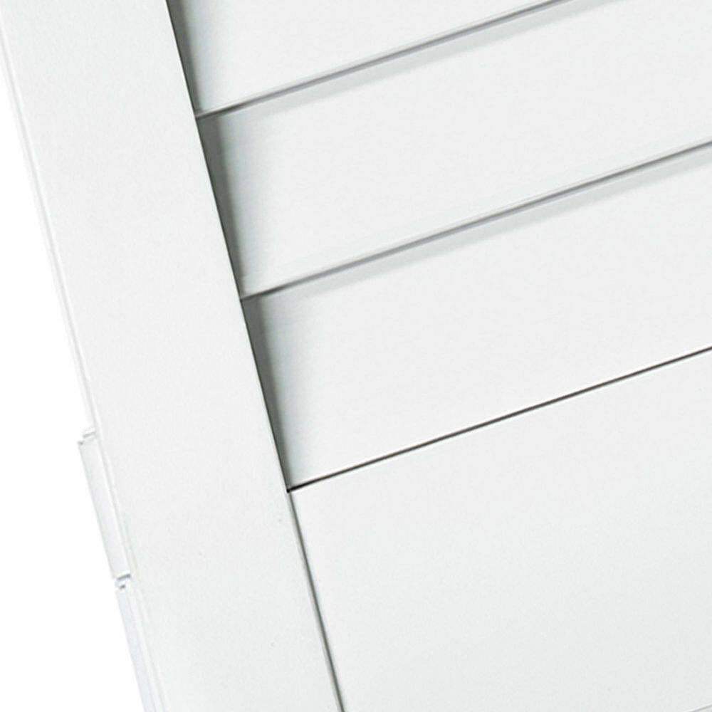 Kimberly Bay Closet Door, Bi-Fold, Plantation Louver-Panel Solid Core White 80 In. X 30 In.