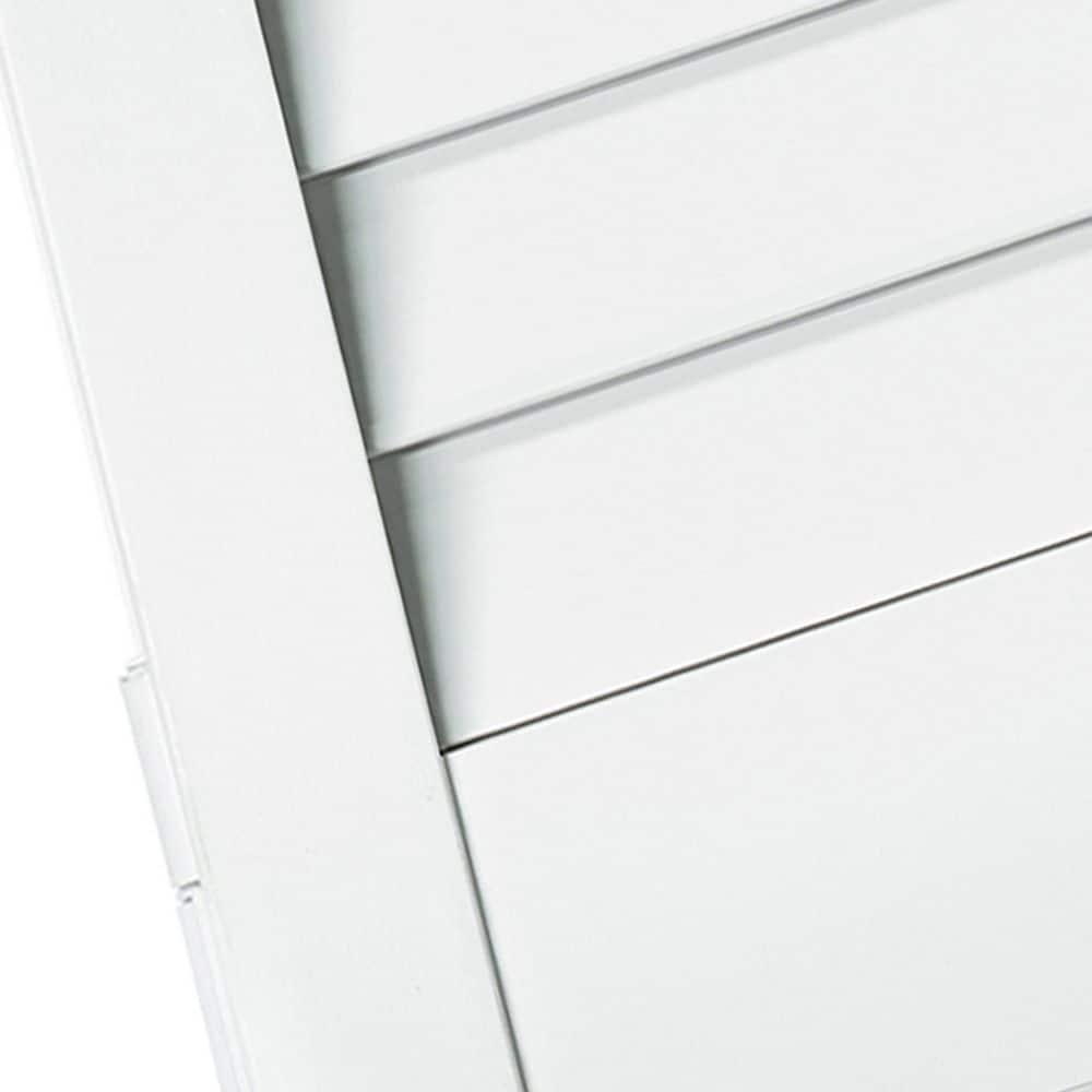 Kimberly Bay Closet Door, Bi-Fold, Plantation Louver-Panel Solid Core White 80 In. X 30 In.