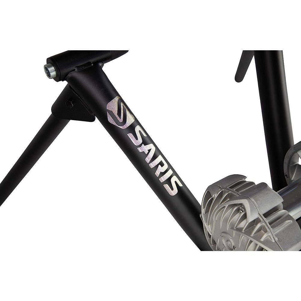 Saris Fluid2 Entrenador de Bicicleta de Interior, Entrenador de Bicicleta de Opción Inteligente Equipado, Negro