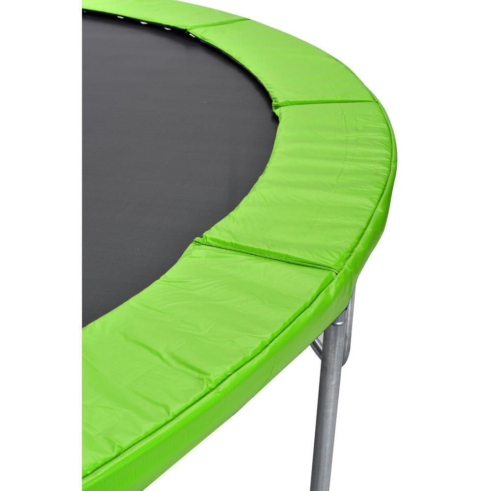 Excellent Future 16FT Trampoline With Balance Bar  And  Basketball Hoop And Ball, ASTM Approved Reinforced Type Outdoor Trampoline With Enclosure Net
