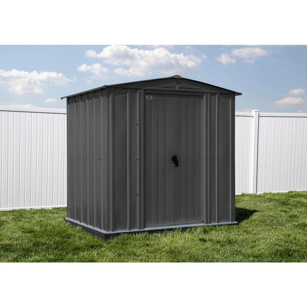 Arrow 6 ft. W x 5 ft. D Galvanized Steel Storage Shed