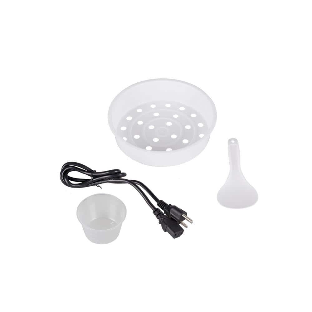 5 Cups Uncooked Cool Touch Electronic Rice Cooker in White