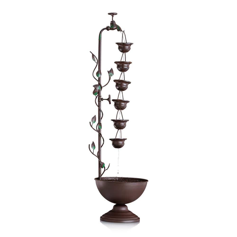 Winston Porter Gertrude Metal Weather Resistant Floor Fountain