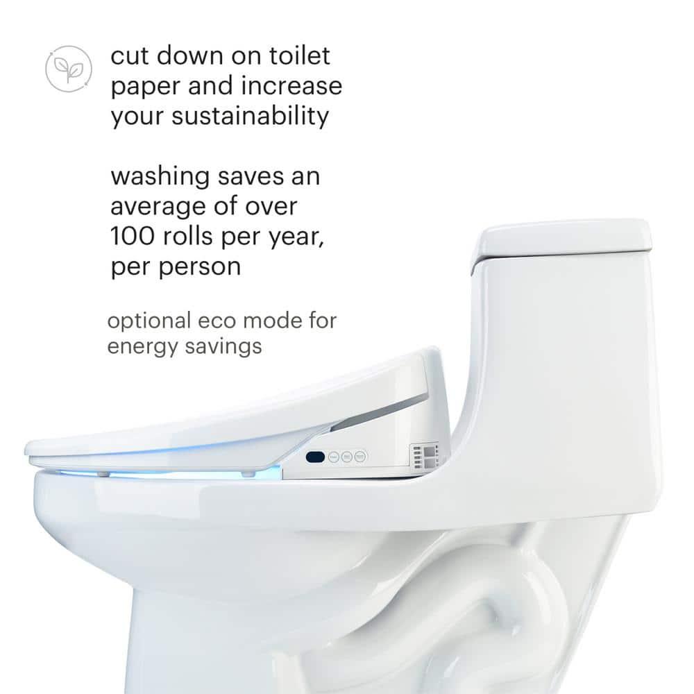Brondell S1400-RW Swash 1400 Luxury Bidet Toilet Seat Round