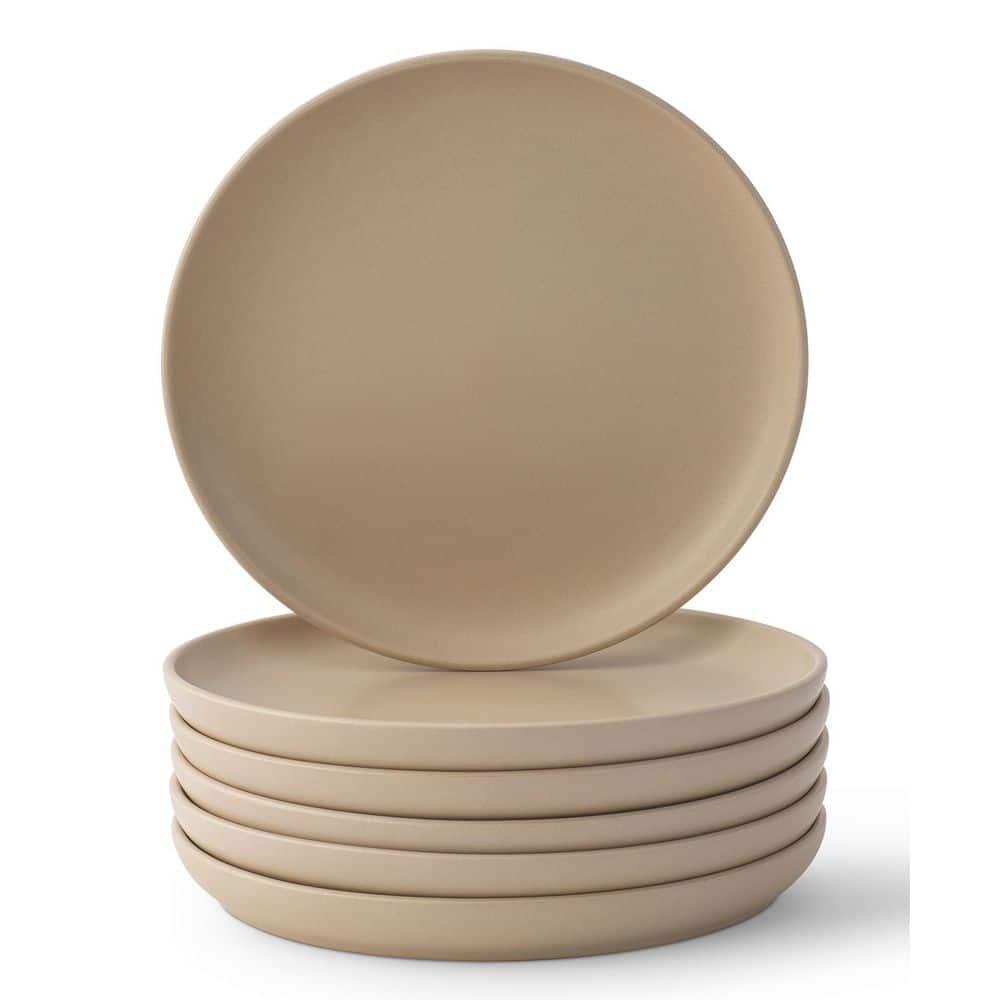 JoyJolt JoyJolt Mesa 6pc Stoneware 8" Salad plate set (Set of 6)
