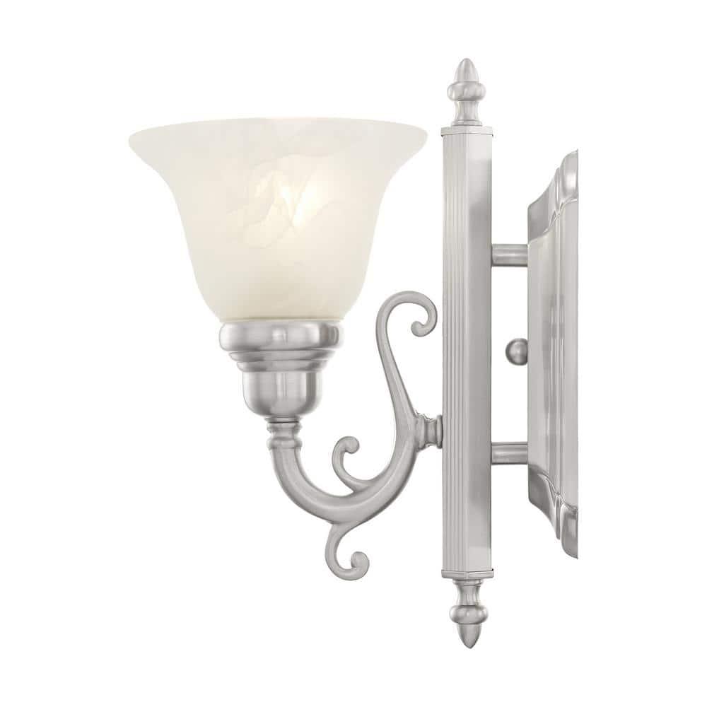 Livex Lighting French Regency 1 - Light Vanity in  Brushed Nickel