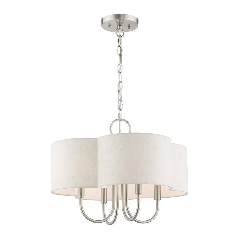 Livex Lighting Solstice 4 - Light Chandelier in  Brushed Nickel