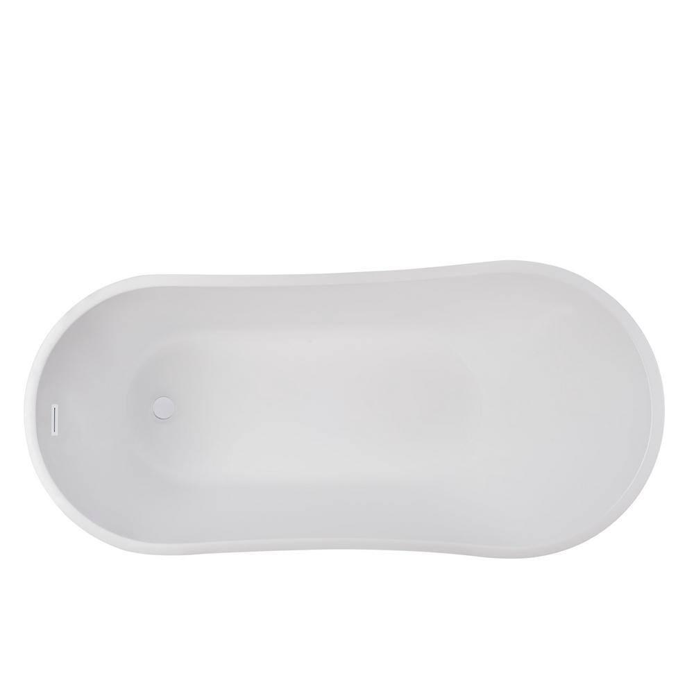 Amara Acrylic Freestanding Soaking Bathtub