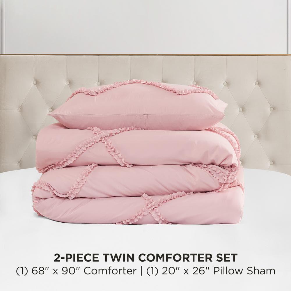 Juicy Couture Juicy Couture Diamond Ruffle Reversible Comforter & Shams Bedding Sets