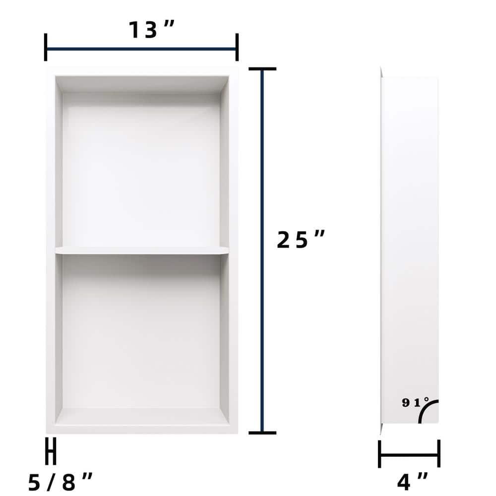 Hypertaire Double Layer Recessed Shower Niche No Tile Needed