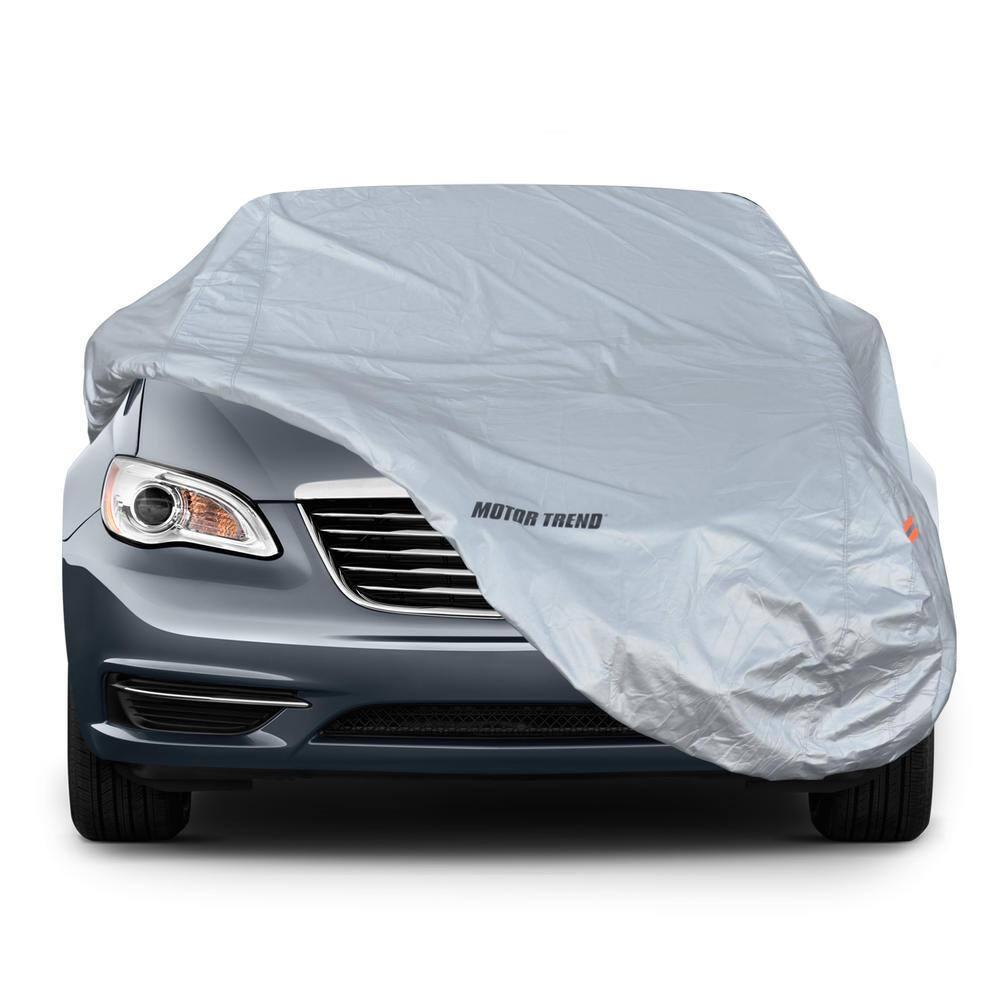 Motor Trend SafeKeeper Heavy Duty Car Cover Waterproof All Weather, Multi-Layered Truck SUV Car Cover for Snow Rain Sun UV Protection, Full Exterior Car Covers for Automobiles (Fits up to 157" Length)