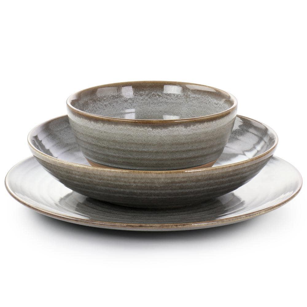 Gibson Elite 12 Piece Dreamweaver Round Earthenware Dinnerware Set & Reviews | Wayfair