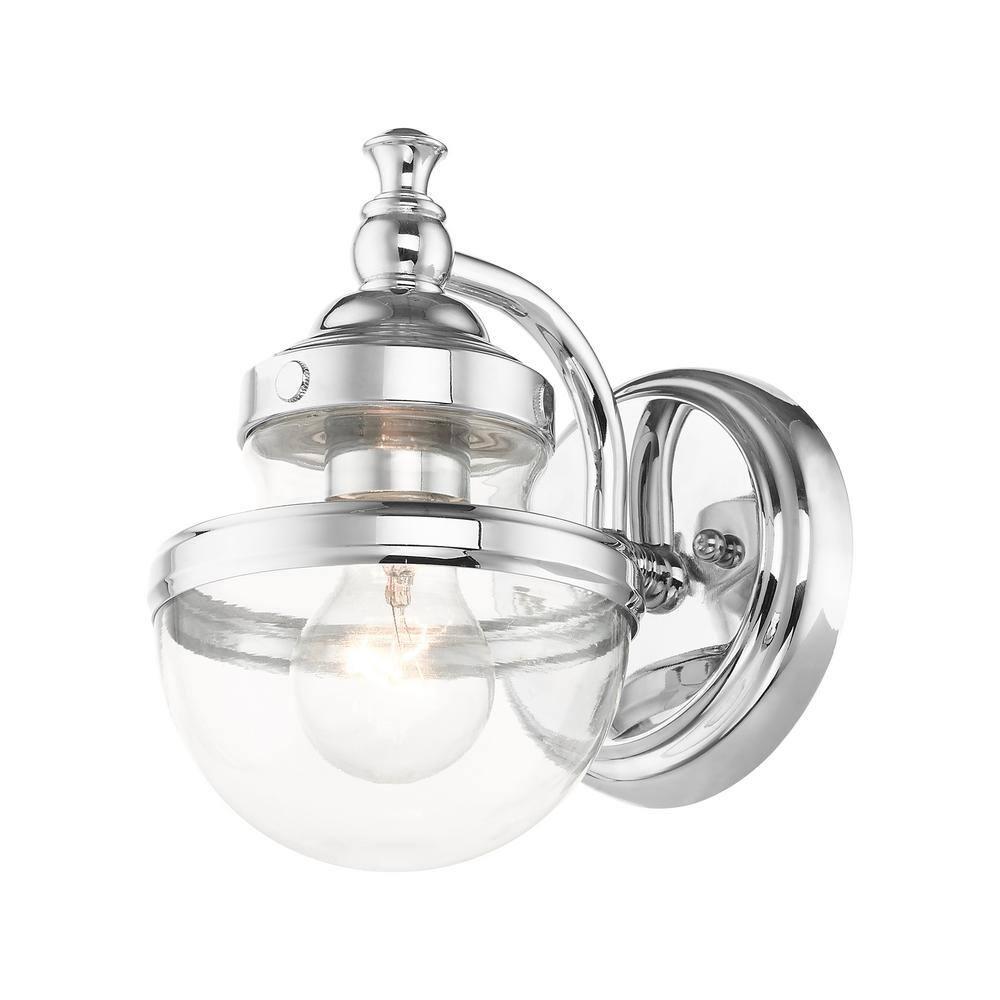 Livex Lighting Oldwick 1 - Light Vanity in  Polished Chrome