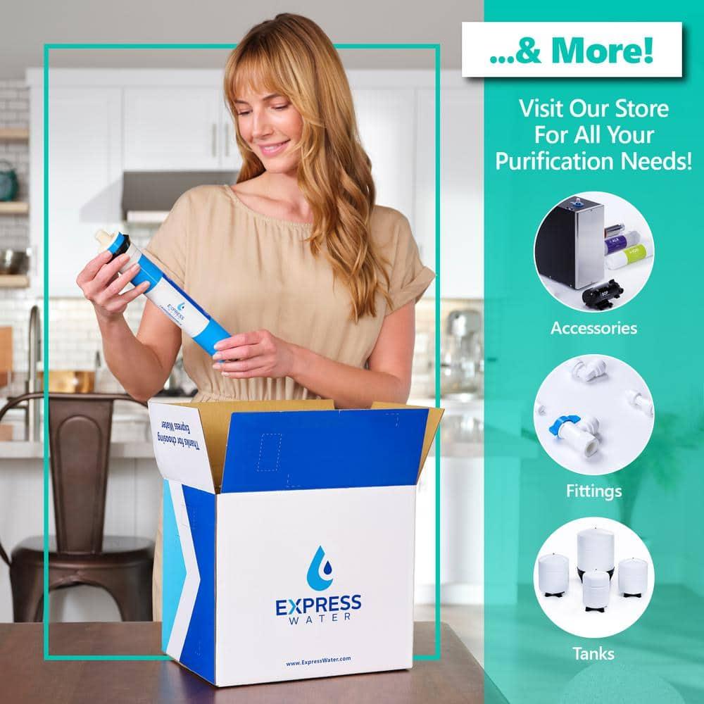 Modern Water Filter Faucet - Brushed Copper Faucet - 100% Lead-Free Drinking Water Faucet - Compatible with Reverse Osmosis Water Filtration Systems