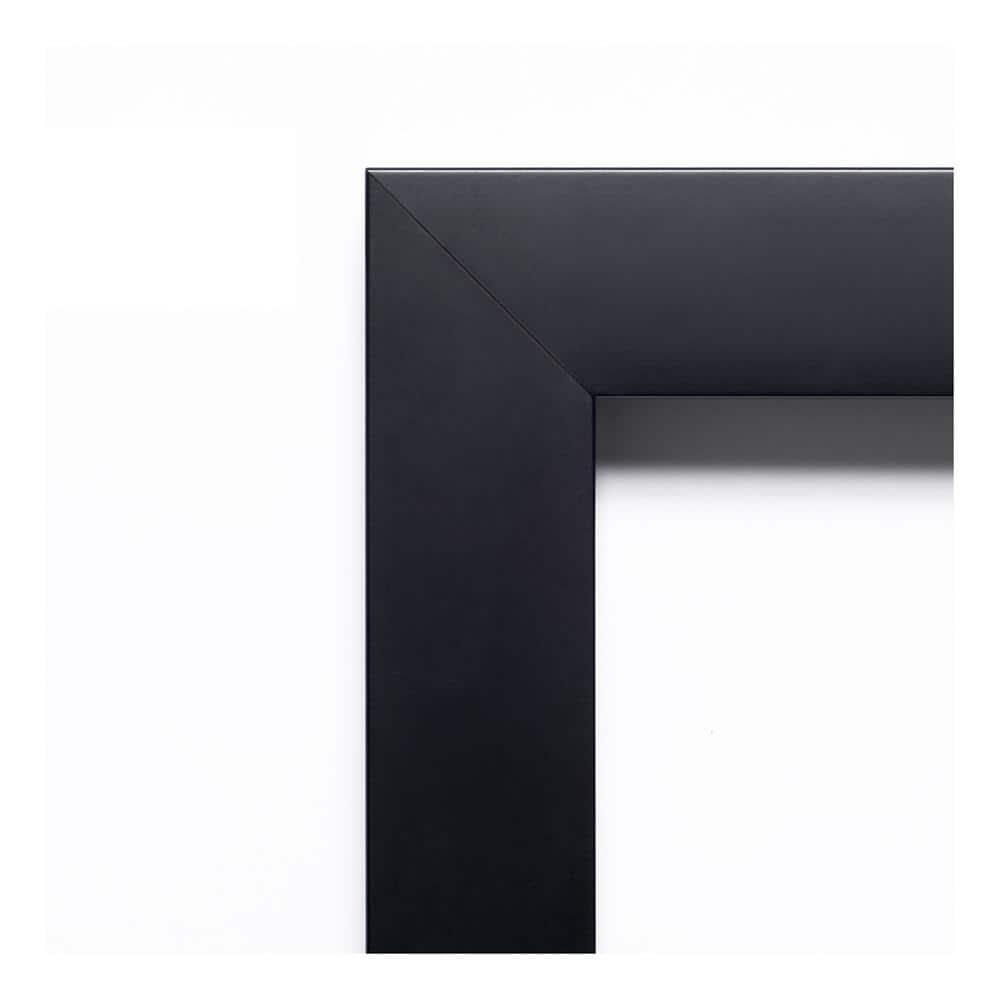 Amanti Art Black Cork Board Wood Framed Mezzanotte Black Bulletin Board 26 in. x 18 in.