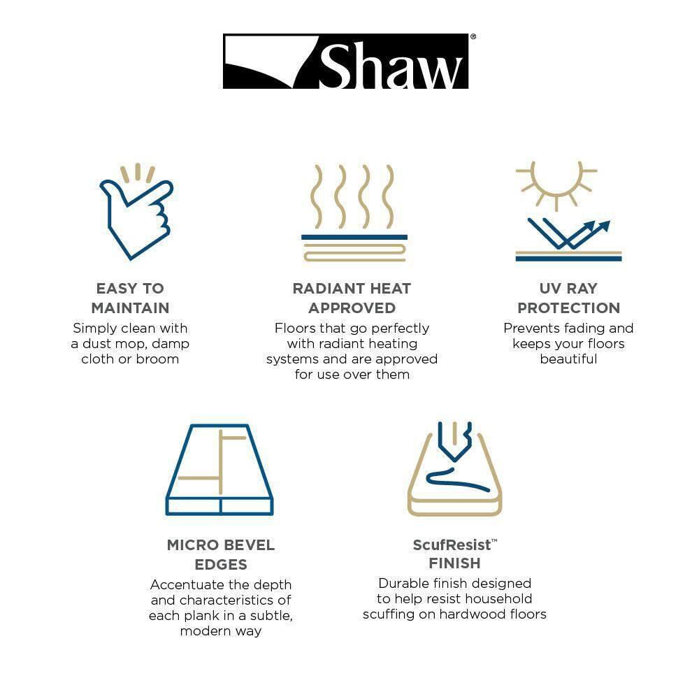 Shaw Amberwood Oak 3.8" Thick x 5" Wide x Varying Length Engineered Hardwood Flooring