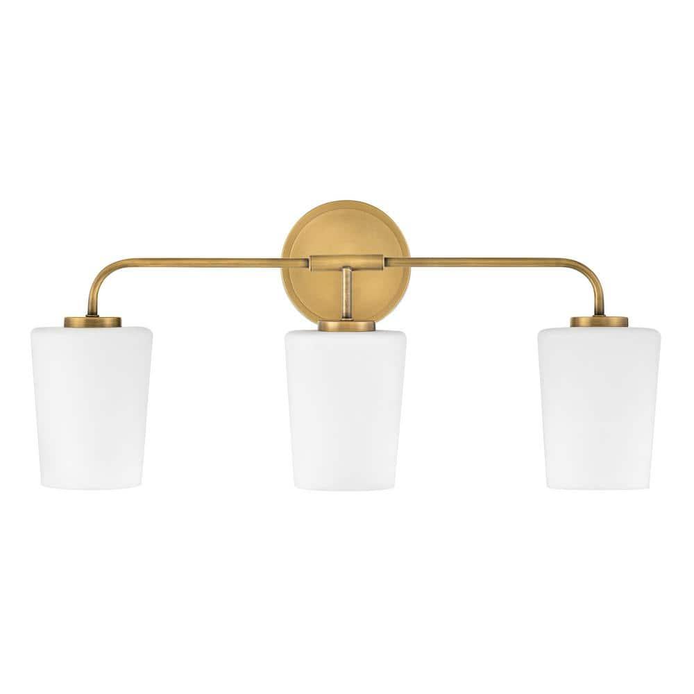 Fitz 3 Light Frosted Dimmable Vanity Light