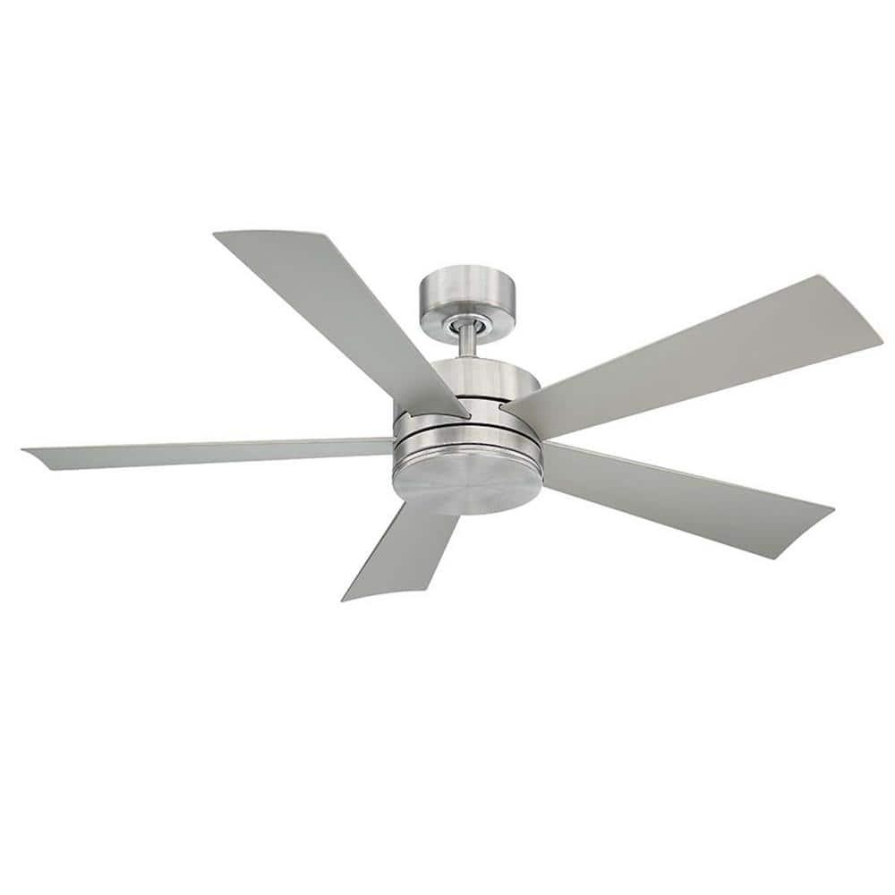 Wynd 5 - Blade Outdoor /Indoor Smart Ceiling Fan with Remote Control and LED Light Kit Included