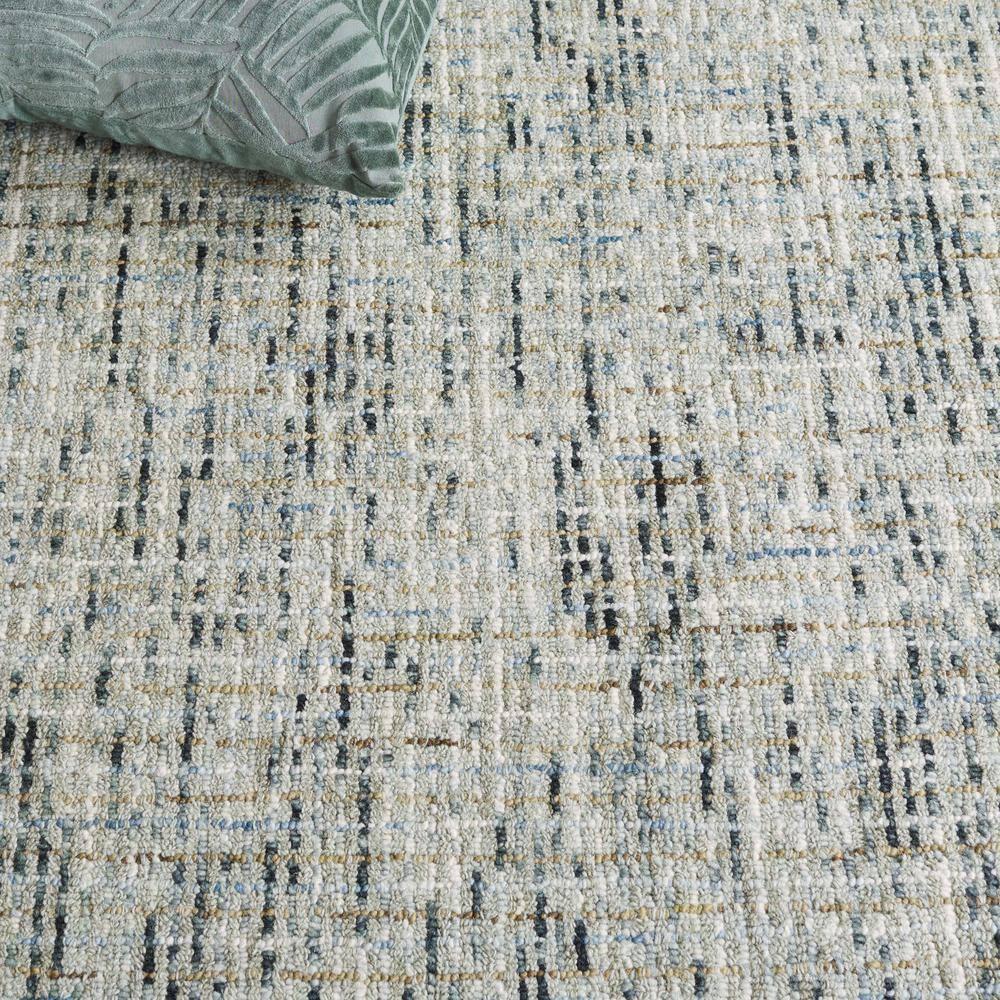 SAFAVIEH Abstract Delia Geometric Wool Area Rug, Green/Ivory, 8' x 10'