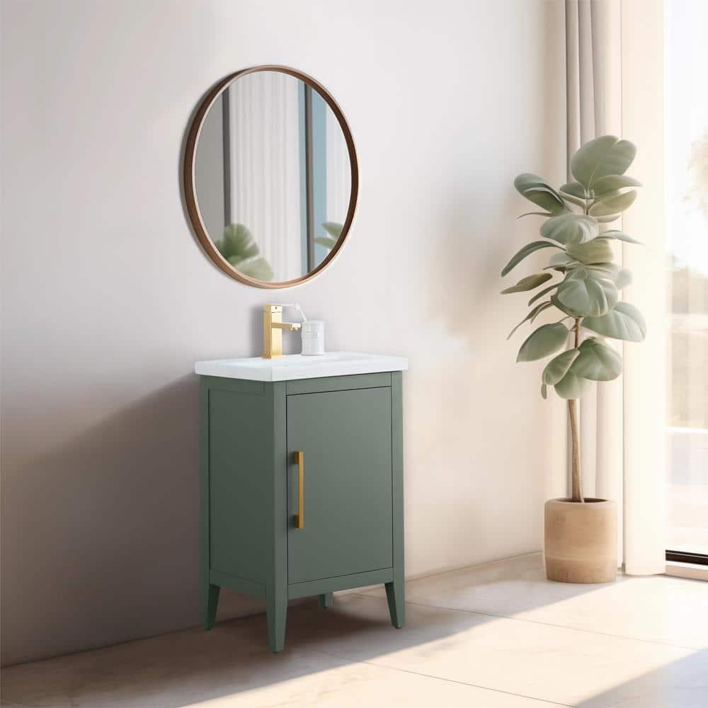 20'' Single Bathroom Vanity with Ceramic Top