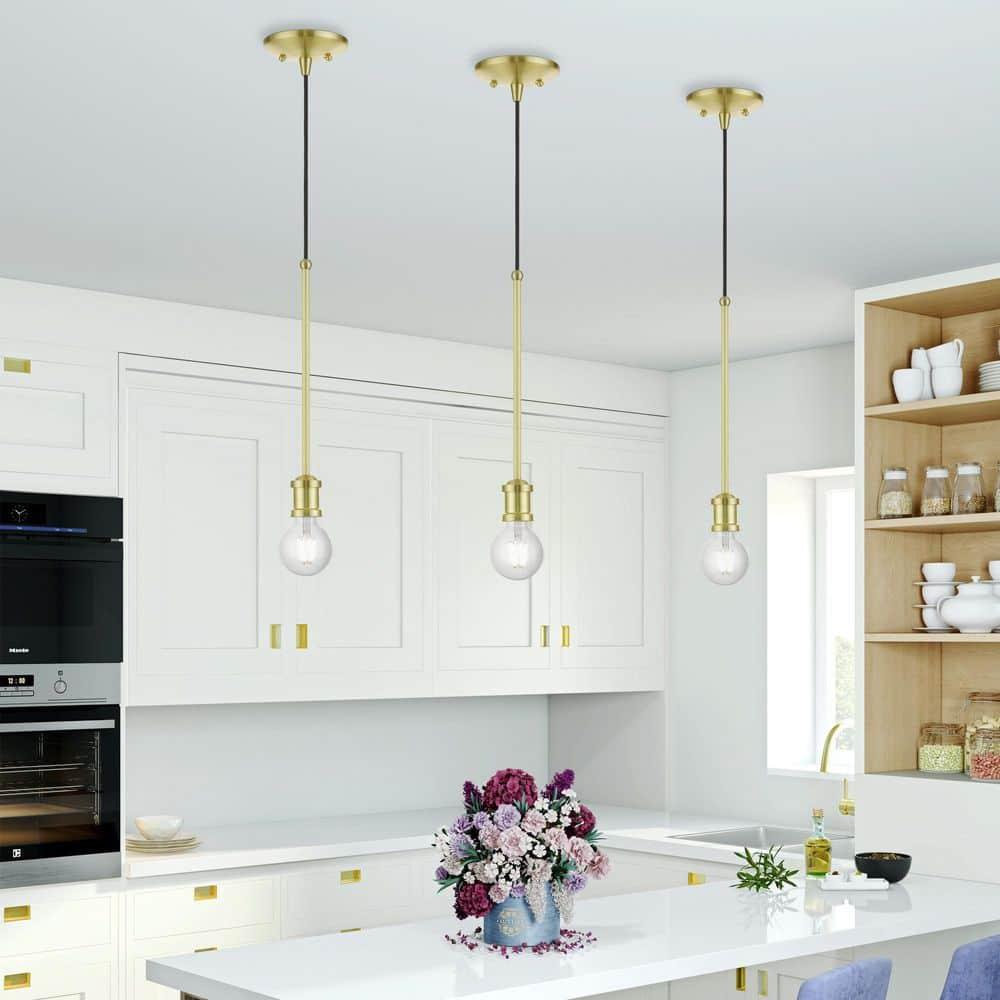 Livex Lighting Lansdale 1 - Light Pendant in  Satin Brass