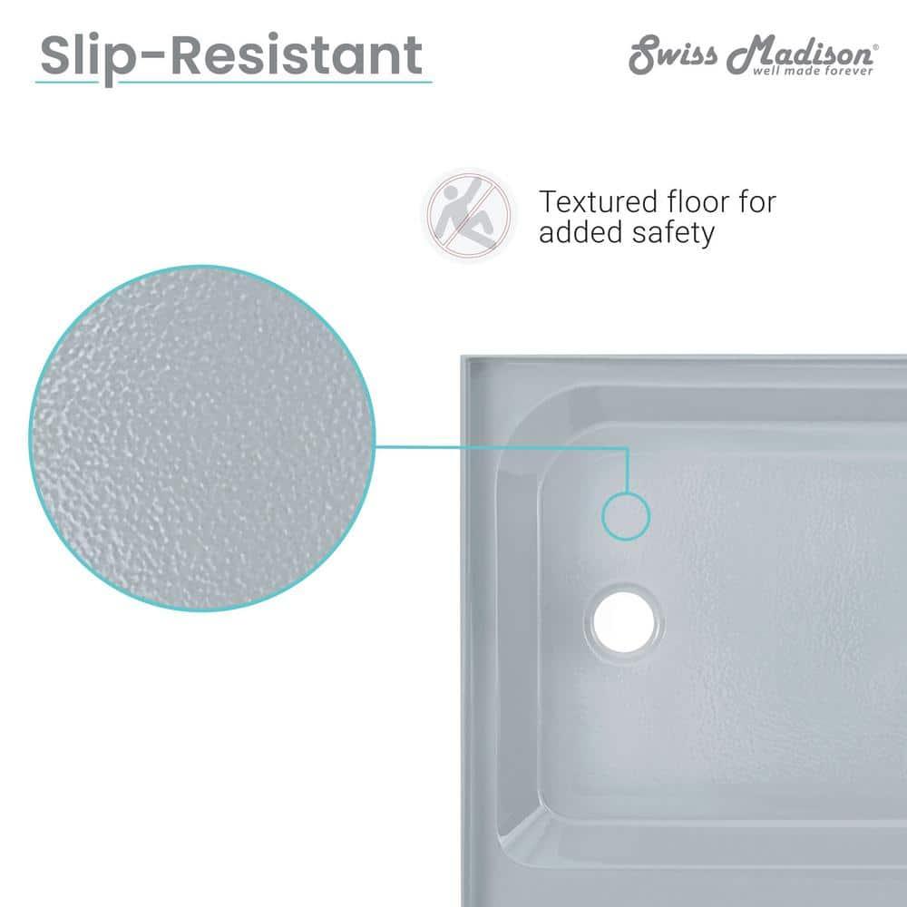 Voltaire 48" x 36" Single-Threshold, Shower Base