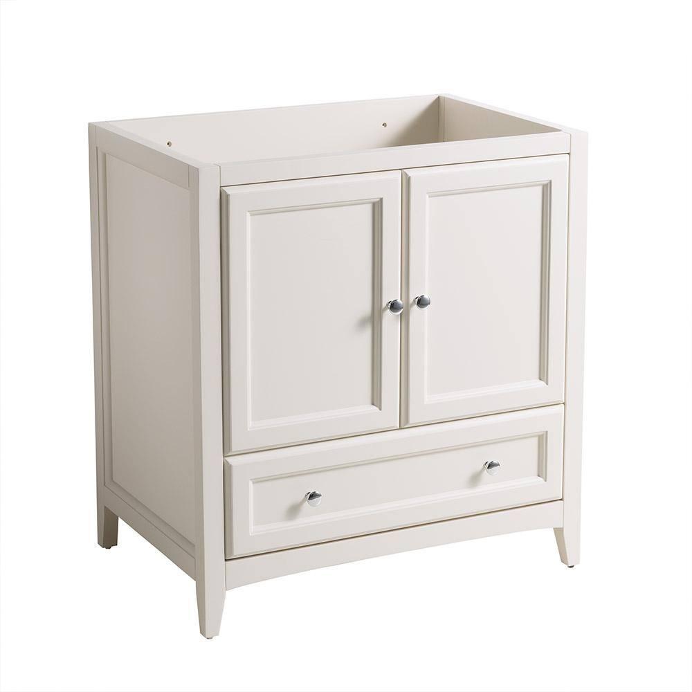 Antique White Engineered Wood Freestanding Bathroom Vanity Base Cabinet