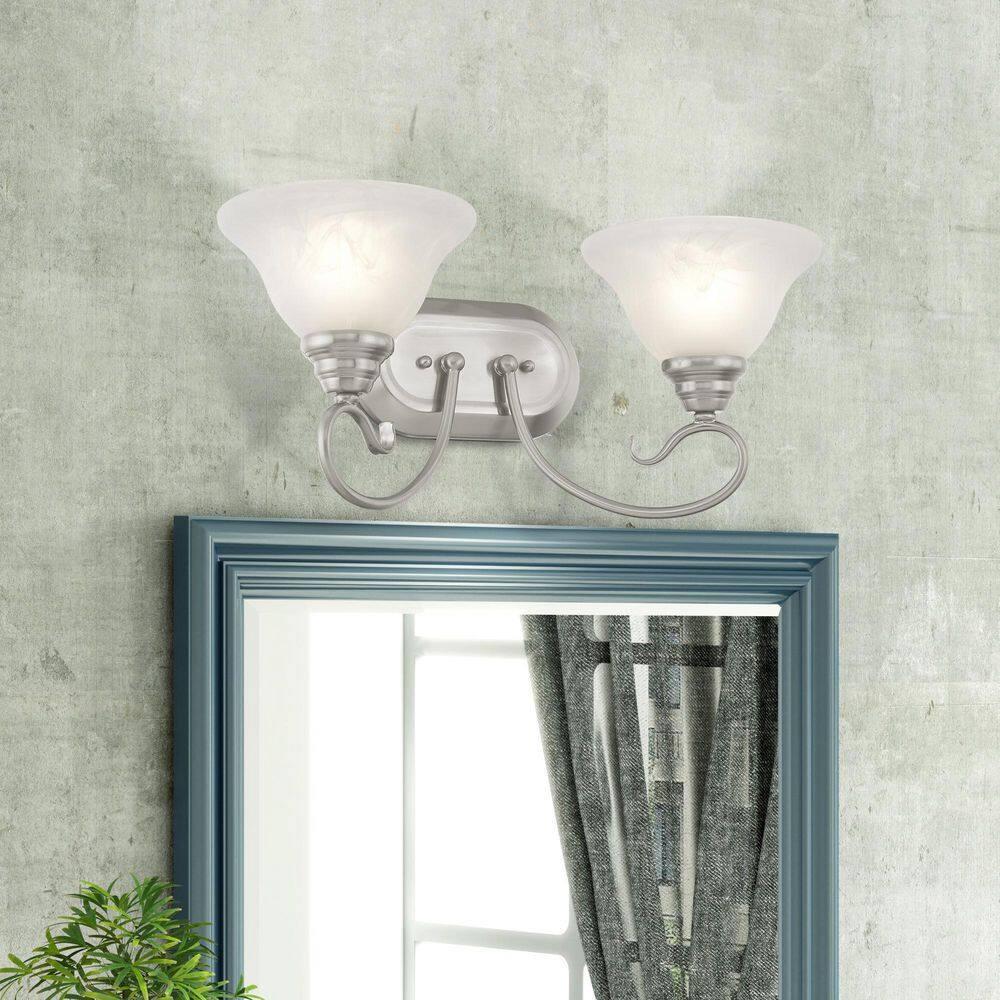 Livex Lighting Coronado 2 - Light Vanity in  Brushed Nickel