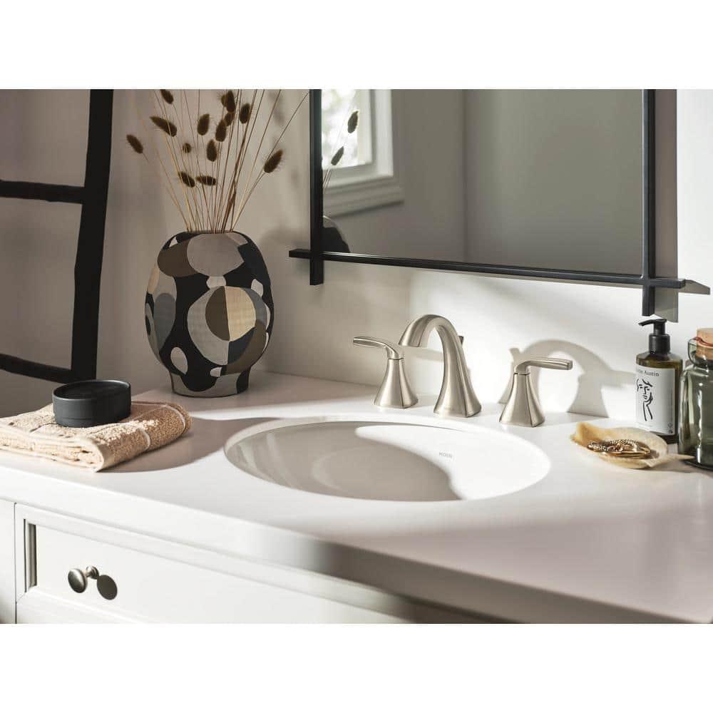 Moen Voss Two Handle 8 in. Widespread Bathroom Faucet Trim Kit, Valve Required