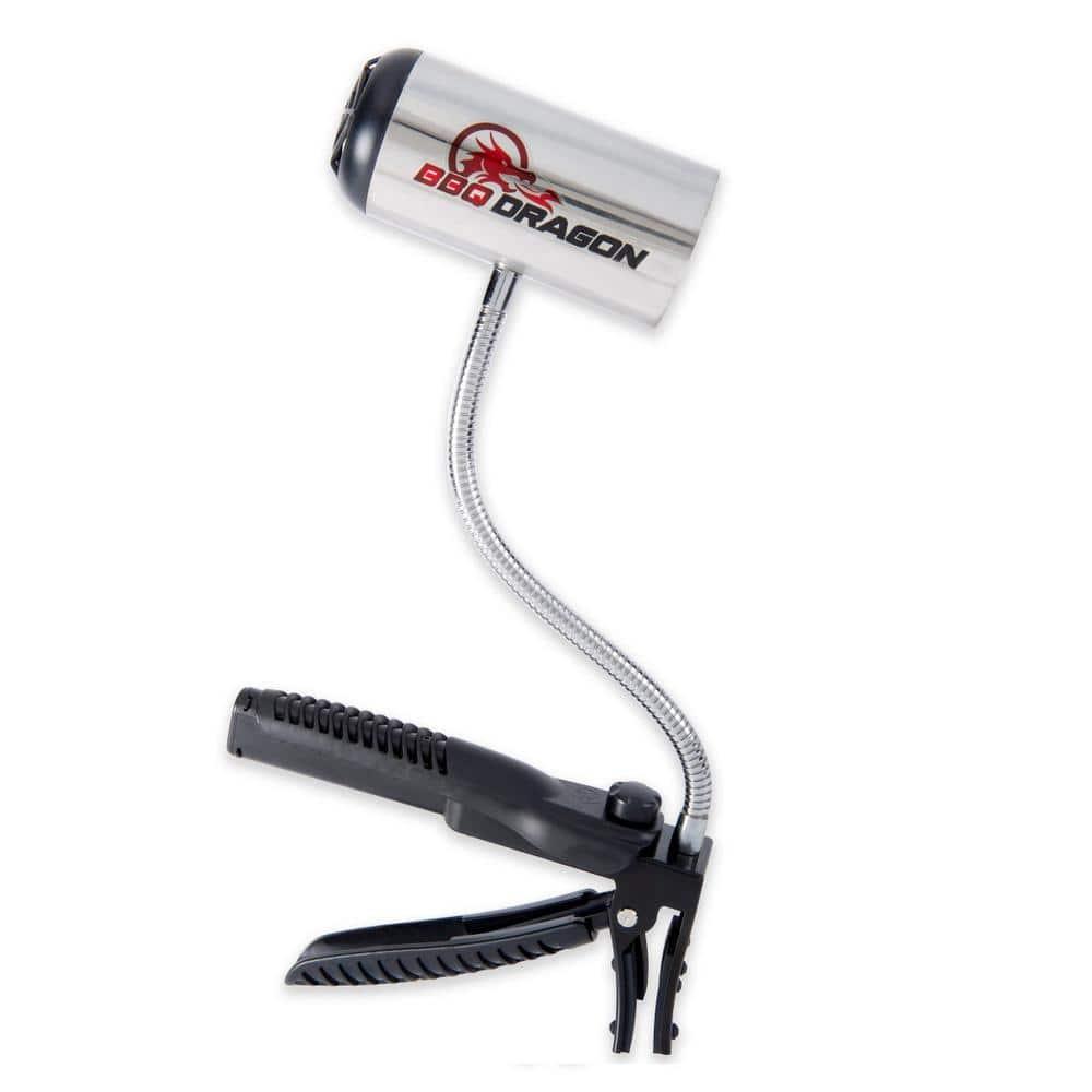 BBQ Dragon Grill Fan - Black: Stainless Steel Construction, No Assembly, Portable Charcoal Air Blower