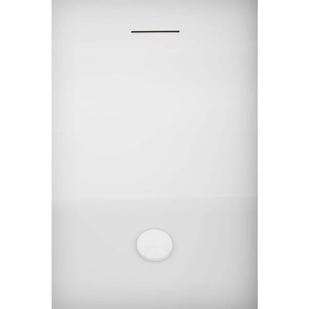 61" Streamline Soaking Freestanding Tub and Tray With Drain