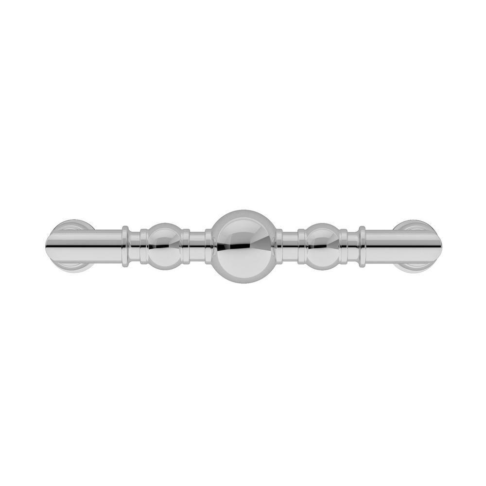 Richelieu Hardware BP878996140 Firenze Collection 3 3/4-inch (96 mm) Center-to-Center Chrome Traditional Round Cabinet and Drawer Pull Handle for Kitchen, Bathroom, and Furniture