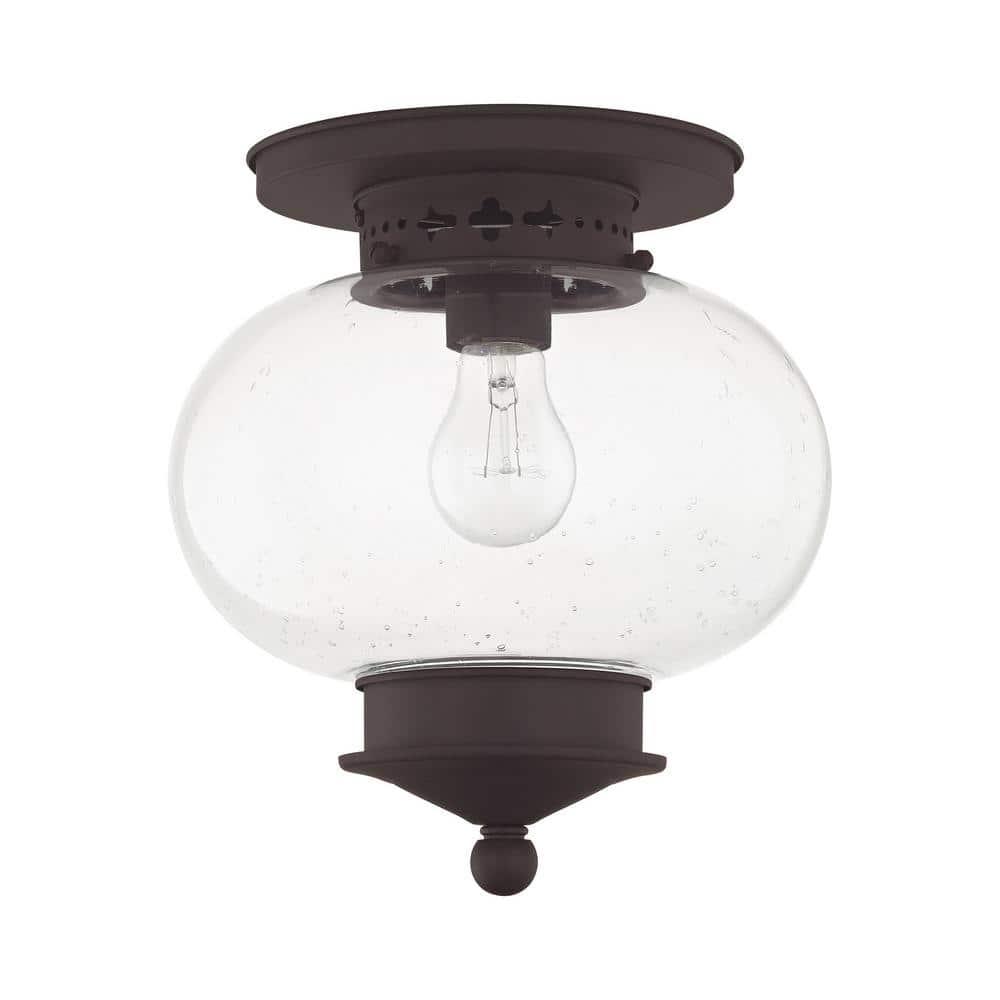 Livex Lighting Harbor 1 - Light Flush Mount in  Bronze