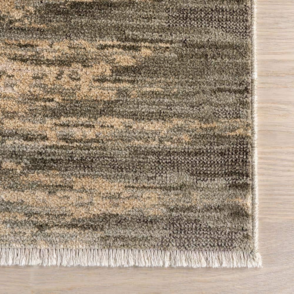 17 Stories Fiadh Abstract Fringe Area Rug