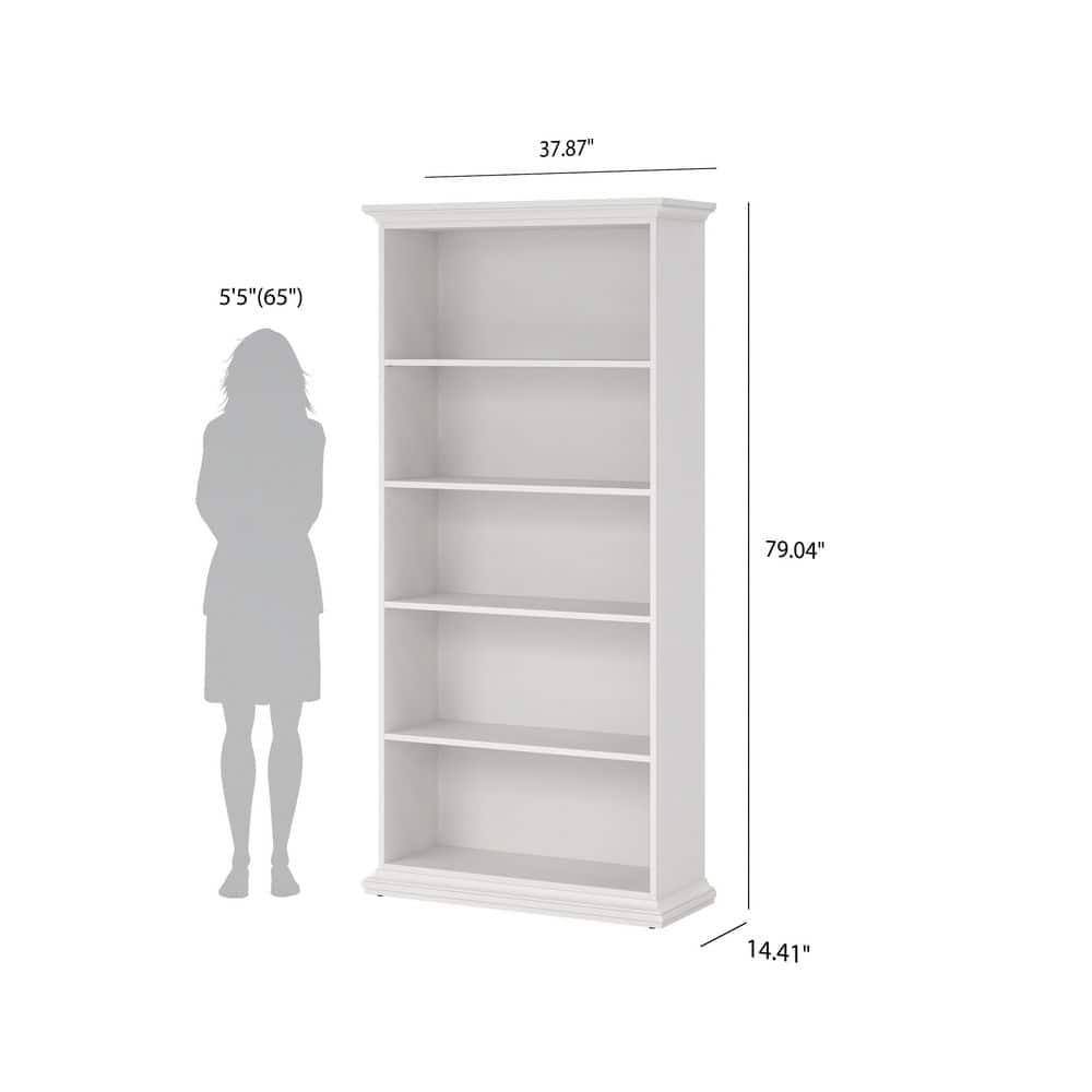 Vilnius Lou 79.04" H x 37.9" W Standard Bookcase