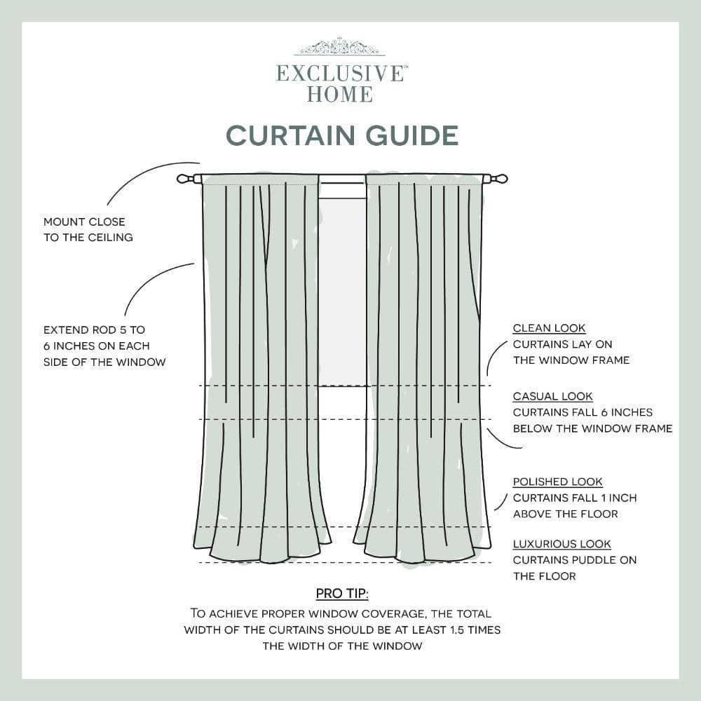 Set of 2 96"x54" Santos Embellished Stripe Sheer Rod Pocket Window Curtain Panel White - Exclusive Home: Mid-Century Modern, 96 Inch