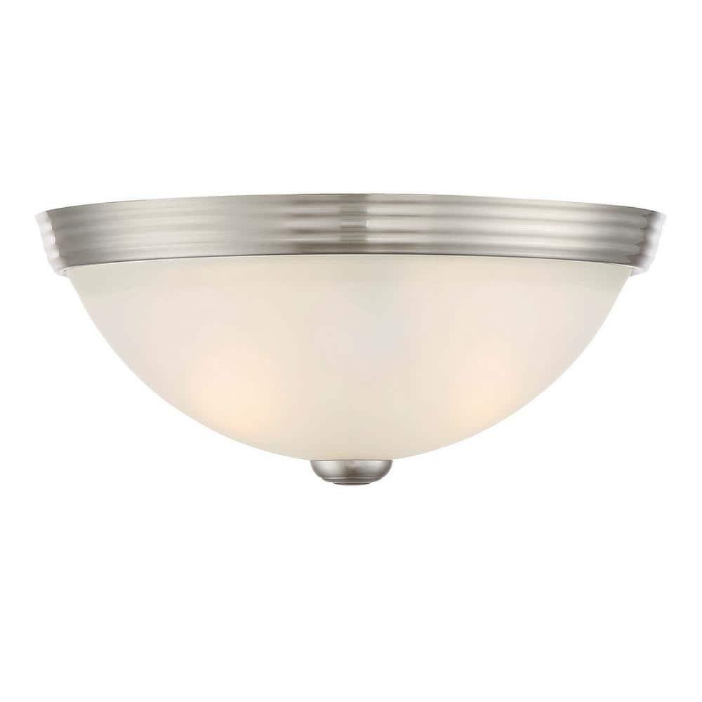 Savoy House NULL 2 - Light Flush Mount in  Satin Nickel