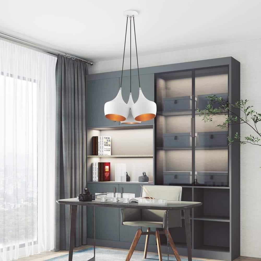 Livex Lighting Waldorf 3 - Light Pendant in  White