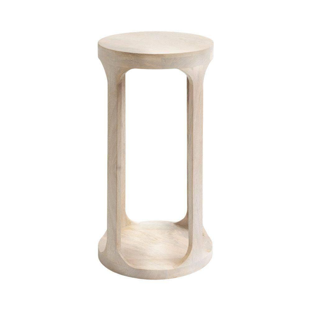 Kate and Laurel Dahl Wood Drink Table, 12x12x23, White