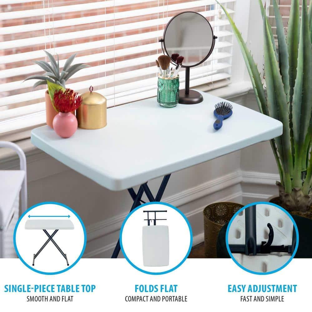 Lifetime 30" Personal Rectangle Folding Table, Indoor/Outdoor, White (28241)