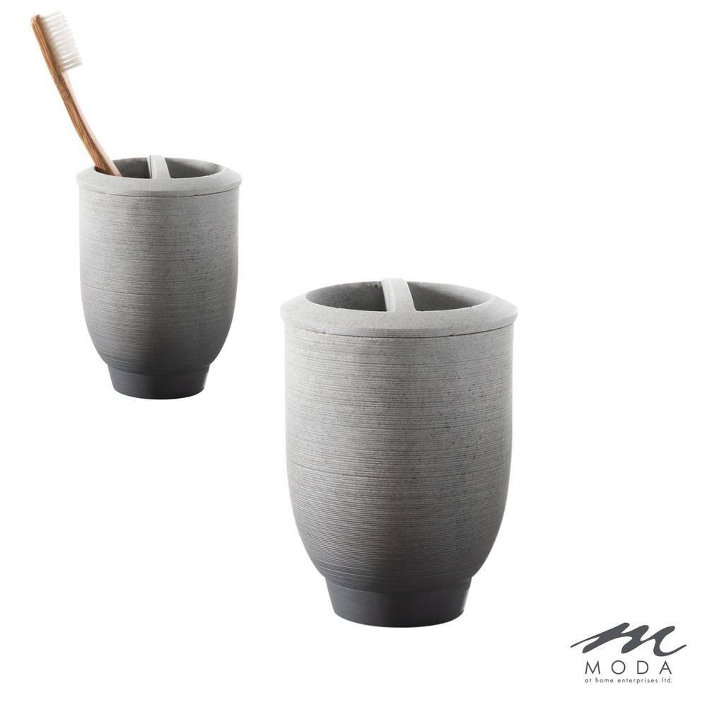 Greystone Toothbrush Holder Gray - Moda at Home