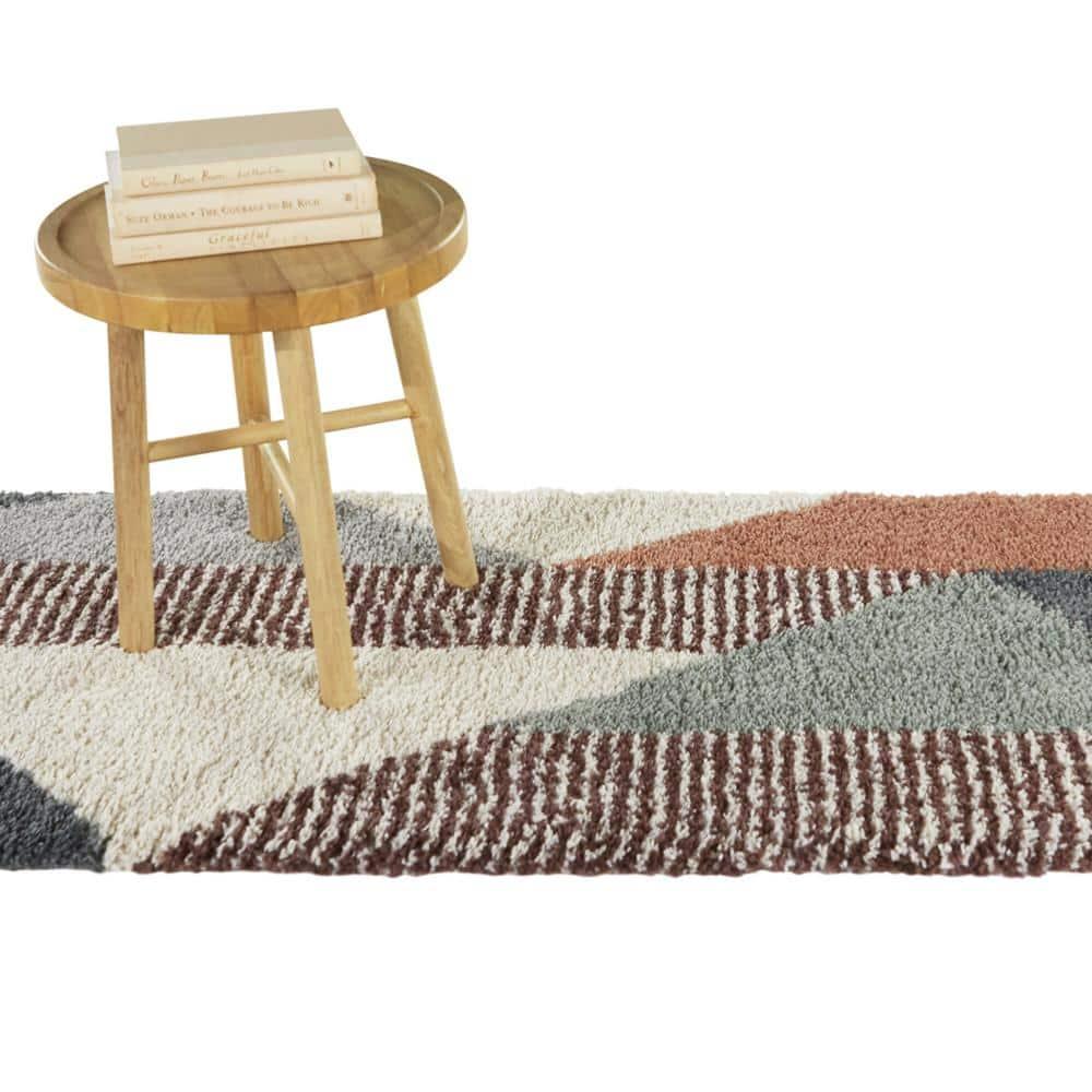 2'2"x7' Merril Mid-Century Modern Geometric Rug Blue - Balta Rugs: Indoor Runner, Fade & Stain-Resistant, High Pile